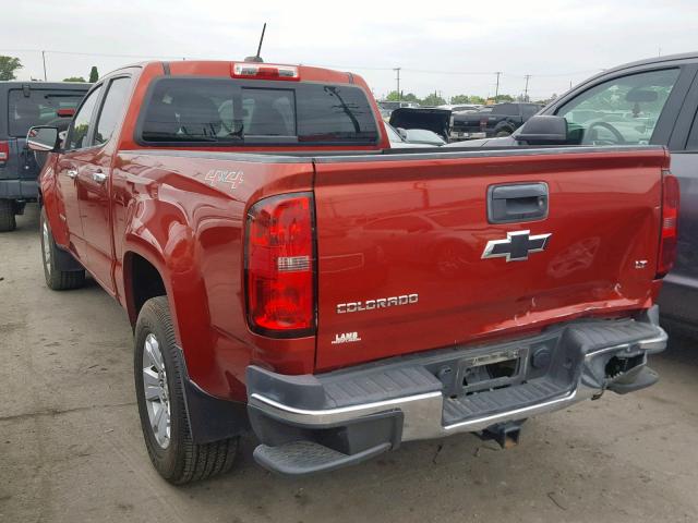 1GCGTCE35G1171938 - 2016 CHEVROLET COLORADO L RED photo 3