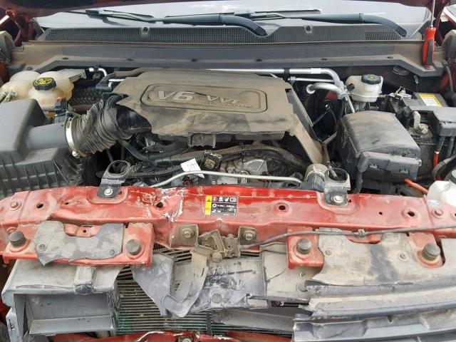 1GCGTCE35G1171938 - 2016 CHEVROLET COLORADO L RED photo 7