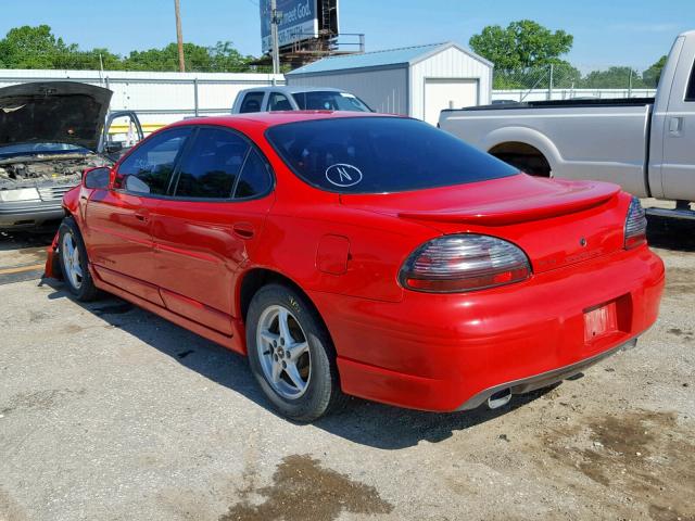 1G2WP52K1XF341324 - 1999 PONTIAC GRAND PRIX RED photo 3
