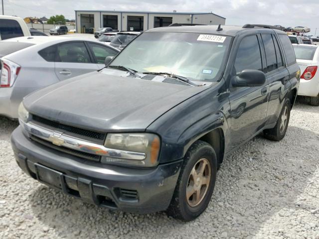 1GNDS13S262298862 - 2006 CHEVROLET TRAILBLAZE BLACK photo 2