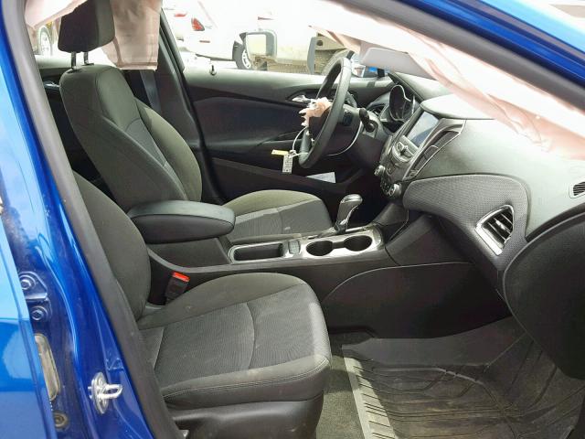 1G1BH5SE3K7113807 - 2019 CHEVROLET CRUZE BLUE photo 5