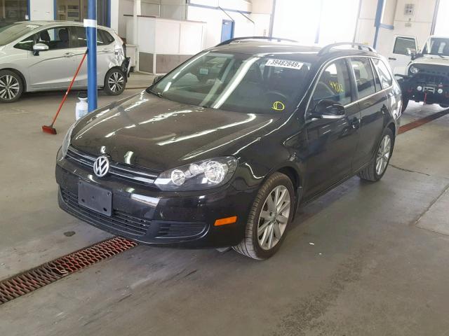 3VWPL7AJ6CM711819 - 2012 VOLKSWAGEN JETTA TDI BLACK photo 2