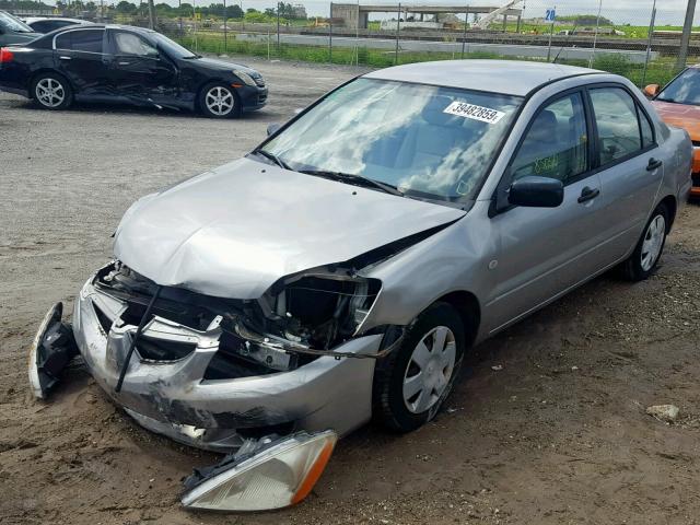 JA3AJ26E35U020841 - 2005 MITSUBISHI LANCER ES SILVER photo 2