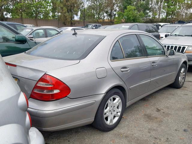 WDBUF65J93A188843 - 2003 MERCEDES-BENZ E 320 GRAY photo 4