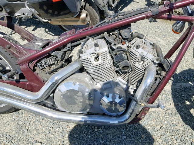 JH2SC611XBK100017 - 2011 HONDA VT1300 CX MAROON photo 7