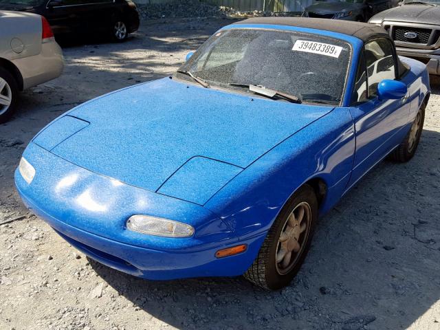 JM1NA3516L0115583 - 1990 MAZDA MX-5 MIATA BLUE photo 2