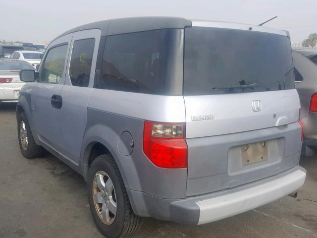 5J6YH28583L050827 - 2003 HONDA ELEMENT EX GRAY photo 3