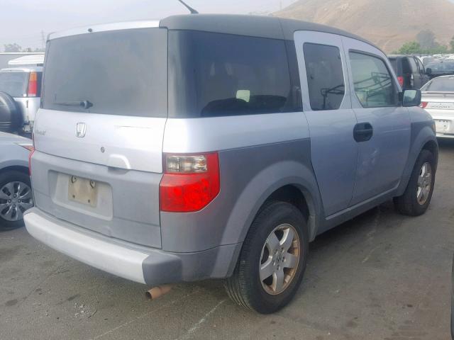 5J6YH28583L050827 - 2003 HONDA ELEMENT EX GRAY photo 4