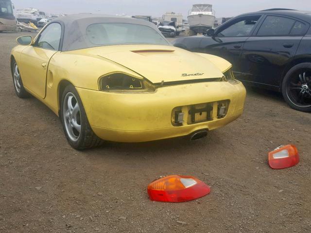 WP0CA2982XU626098 - 1999 PORSCHE BOXSTER YELLOW photo 3