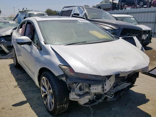 19XFB2F98DE213670 - 2013 HONDA CIVIC EXL WHITE photo 1