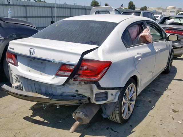 19XFB2F98DE213670 - 2013 HONDA CIVIC EXL WHITE photo 4