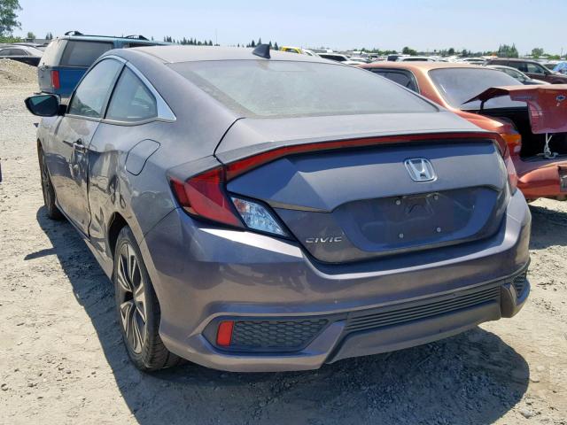 2HGFC3B71HH356141 - 2017 HONDA CIVIC EXL 灰色 照片 3