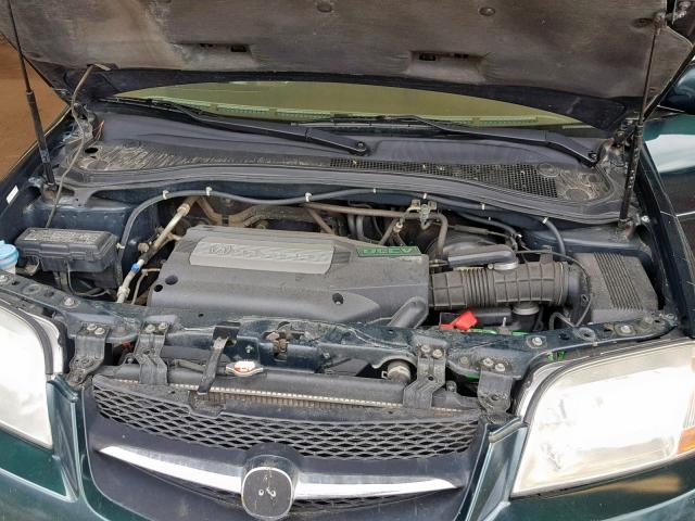 2HNYD18801H512985 - 2001 ACURA MDX TOURIN GREEN photo 7