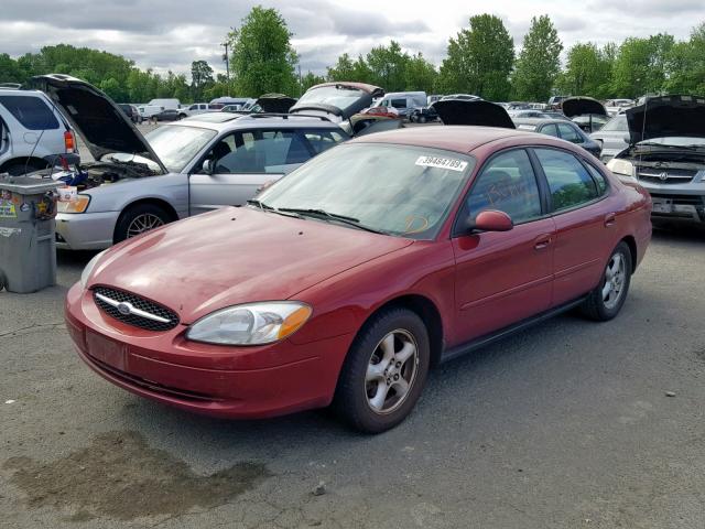 1FAFP55U13G268023 - 2003 FORD TAURUS SES RED photo 2