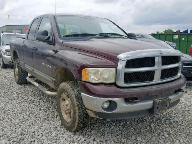 1D7KU28D24J173461 - 2004 DODGE RAM 2500 S MAROON photo 1