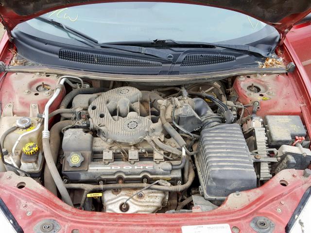 1C3EL46R92N136471 - 2002 CHRYSLER SEBRING LX RED photo 7