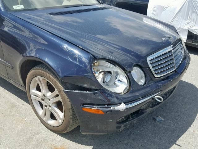 WDBUF56J56A944309 - 2006 MERCEDES-BENZ E 350 BLUE photo 9