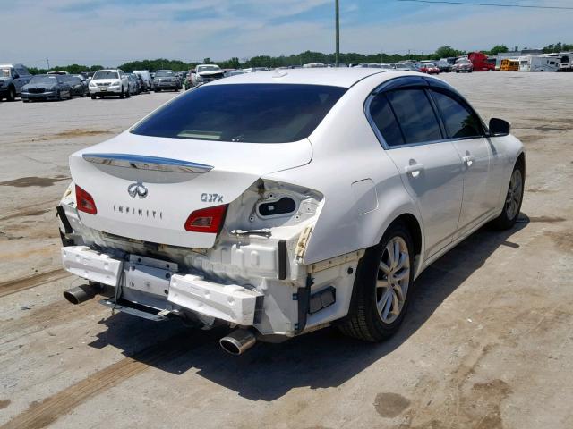 JNKCV61F49M361336 - 2009 INFINITI G37 WHITE photo 4