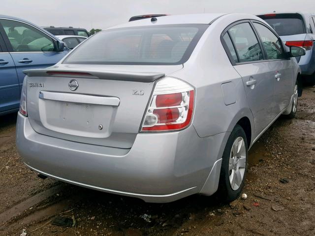 3N1AB6AP3CL785380 - 2012 NISSAN SENTRA 2.0 SILVER photo 4