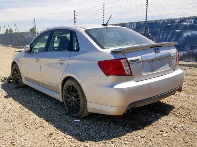 JF1GE766X9G508135 - 2009 SUBARU IMPREZA WR SILVER photo 3