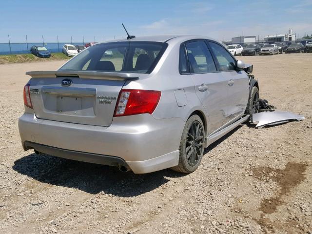 JF1GE766X9G508135 - 2009 SUBARU IMPREZA WR SILVER photo 4