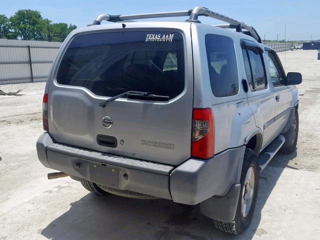 5N1ED28T52C548965 - 2002 NISSAN XTERRA XE SILVER photo 4