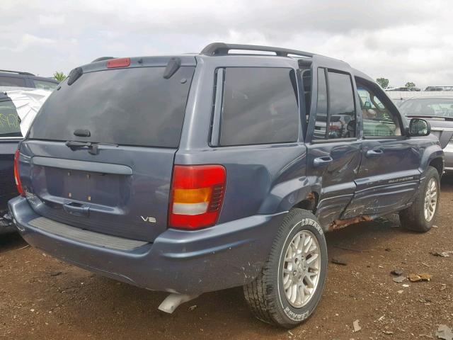 1J4GW58N13C568880 - 2003 JEEP GRAND CHER BLUE photo 4