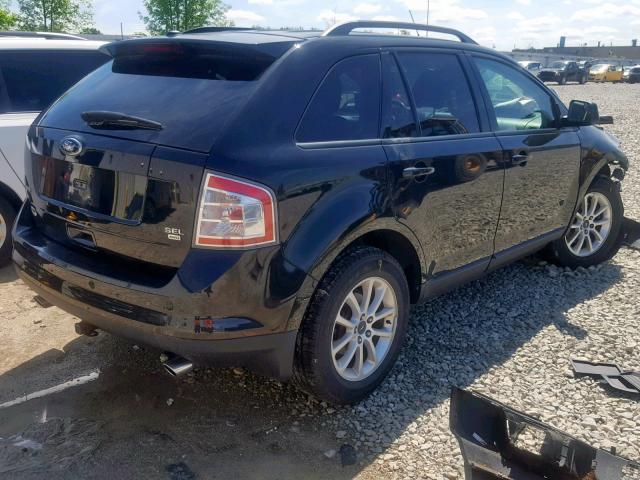 2FMDK4JCXABB40760 - 2010 FORD EDGE SEL BLACK photo 4