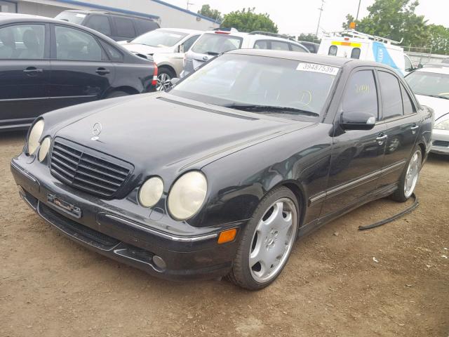 WDBJF74J91B261047 - 2001 MERCEDES-BENZ E 55 AMG BLACK photo 2