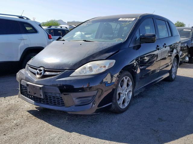 JM1CR2WL6A0372749 - 2010 MAZDA 5 BLACK photo 2