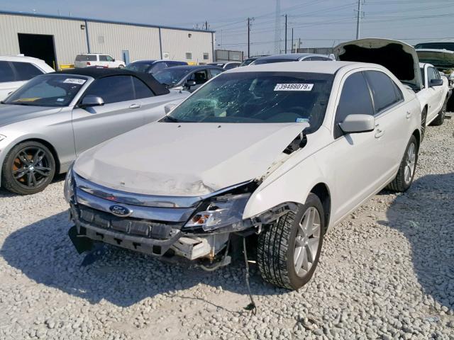 3FAHP0JG6CR419376 - 2012 FORD FUSION SEL WHITE photo 2