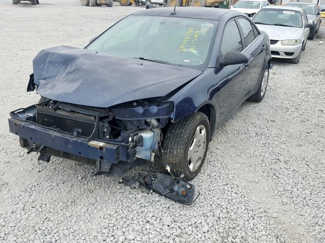 1G2ZF57B484145321 - 2008 PONTIAC G6 VALUE L BLUE photo 2