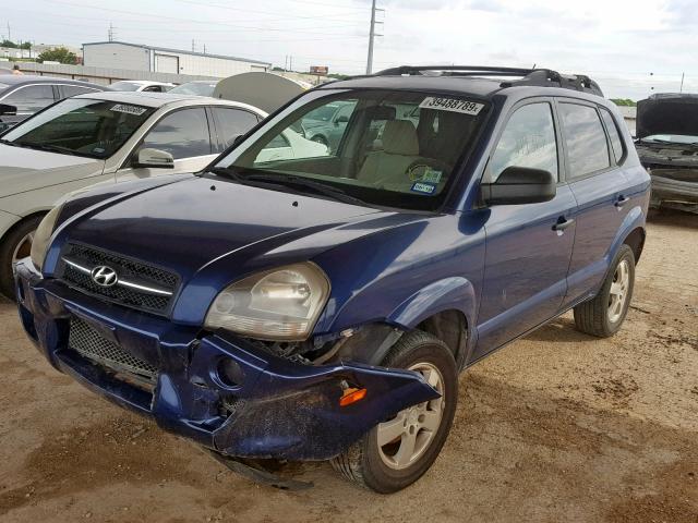 KM8JM12B65U233311 - 2005 HYUNDAI TUCSON GL BLUE photo 2