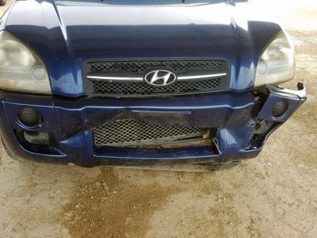 KM8JM12B65U233311 - 2005 HYUNDAI TUCSON GL BLUE photo 9