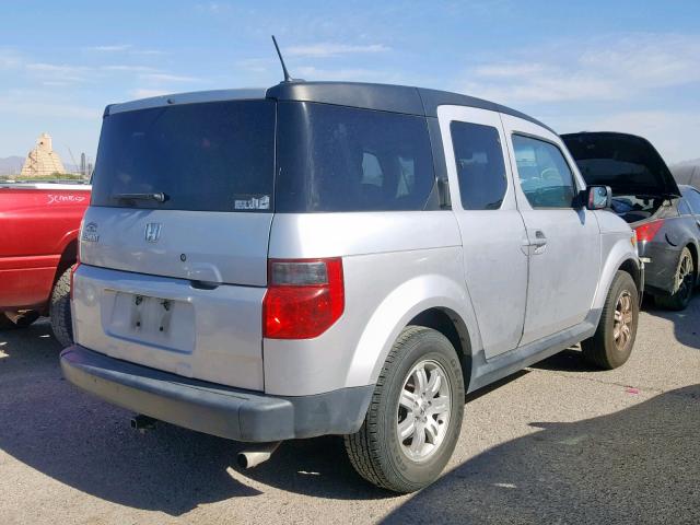 5J6YH18756L003920 - 2006 HONDA ELEMENT EX SILVER photo 4