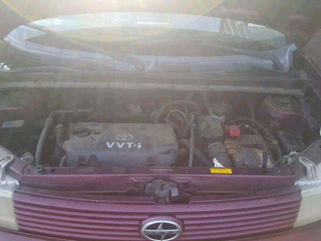 JTLKT324364042721 - 2006 TOYOTA SCION XB MAROON photo 7