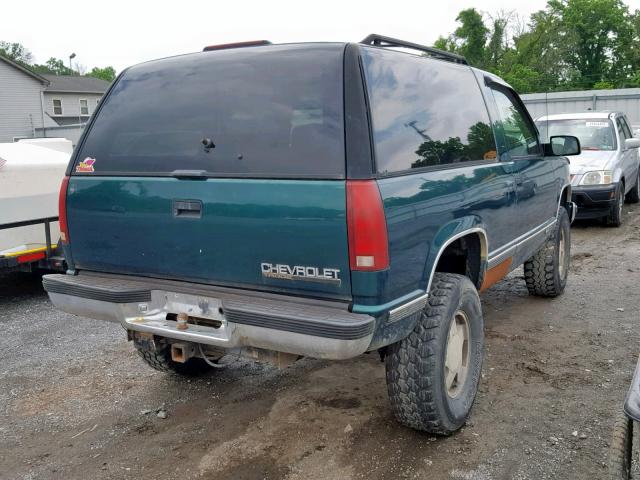 3GNEK18R8VG132068 - 1997 CHEVROLET TAHOE K150 GREEN photo 4