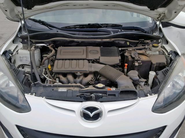 JM1DE1KZ1E0186837 - 2014 MAZDA MAZDA2 SPO WHITE photo 7