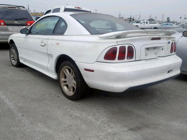 1FALP42XXTF124939 - 1996 FORD MUSTANG GT WHITE photo 3