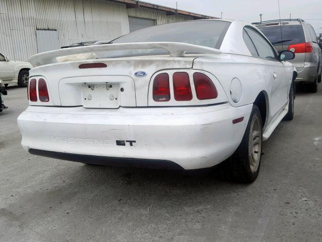 1FALP42XXTF124939 - 1996 FORD MUSTANG GT WHITE photo 4