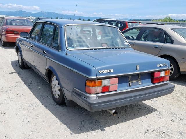 YV1AA8845L1400684 - 1990 VOLVO 240 BASE BLUE photo 3