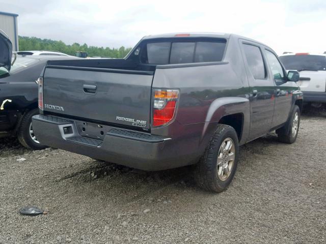 2HJYK16488H523069 - 2008 HONDA RIDGELINE GRAY photo 4