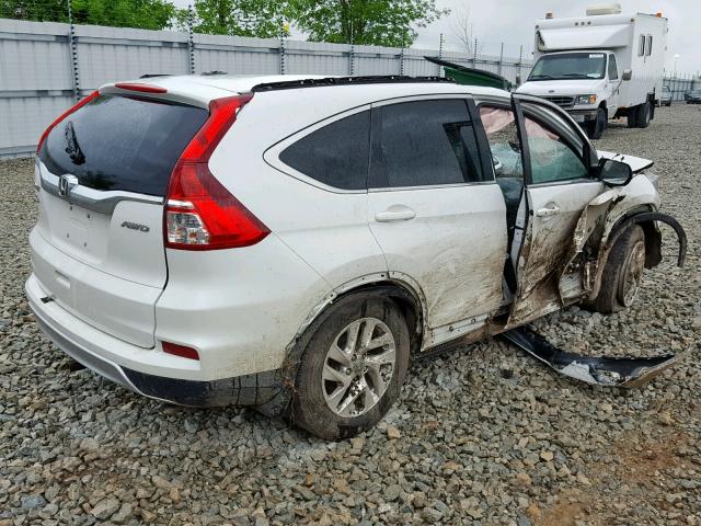 5J6RM4H73FL061008 - 2015 HONDA CR-V EXL WHITE photo 4