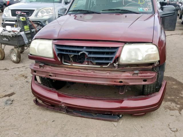 2S3TD52V636105162 - 2003 SUZUKI VITARA JLX BURGUNDY photo 9