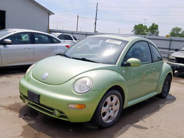 3VWCB21C92M421661 - 2002 VOLKSWAGEN NEW BEETLE Yaşıl foto 2