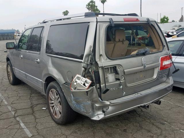 5LMFL27598LJ15438 - 2008 LINCOLN NAVIGATOR GRAY photo 3