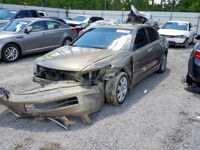 1HGCP26808A048722 - 2008 HONDA ACCORD EXL GOLD photo 2