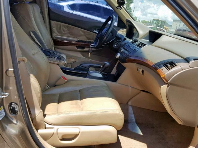 1HGCP26808A048722 - 2008 HONDA ACCORD EXL GOLD photo 5