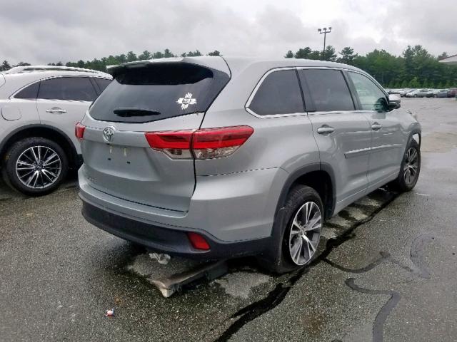 5TDZARFH8HS026036 - 2017 TOYOTA HIGHLANDER SILVER photo 4