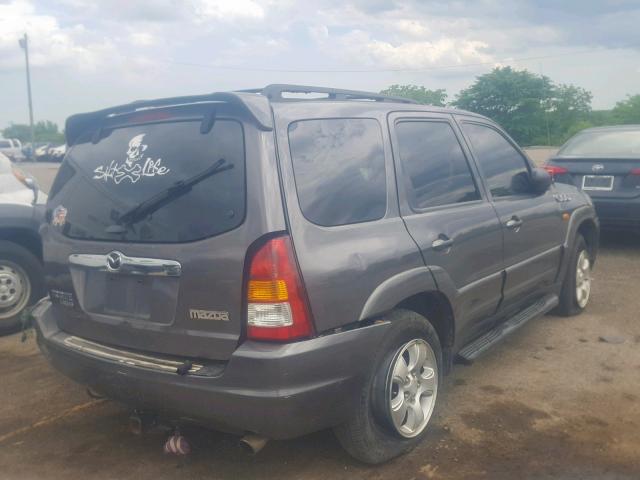 4F2CZ94153KM14250 - 2003 MAZDA TRIBUTE LX GRAY photo 4